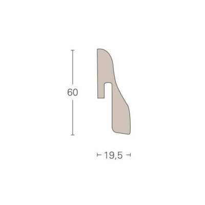 PARADOR - soklová lišta SL 4 k třívrstvým podlahám řady BASIC 11-5